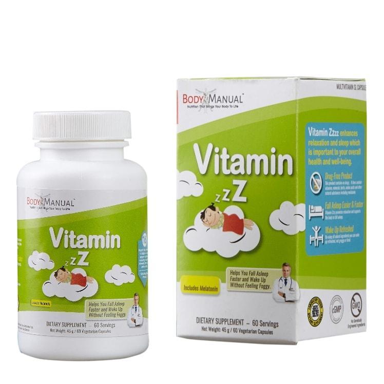 bodymanual Capsules (2-Month Supply) Vitamin Zzzz - Capsules, Packets, Powder
