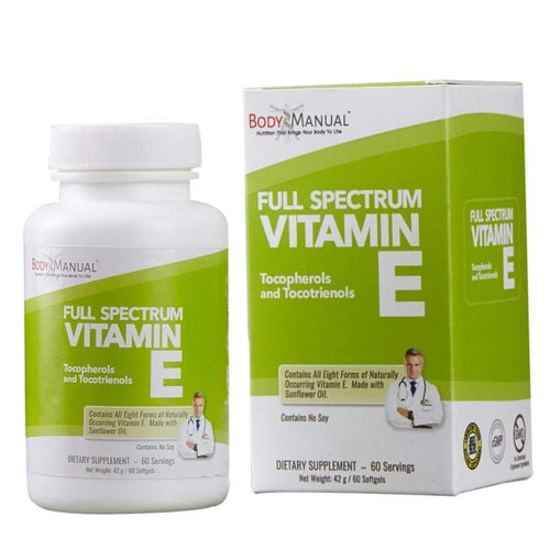 bodymanual Full Spectrum Vitamin E - Softgels (2-Month Supply)