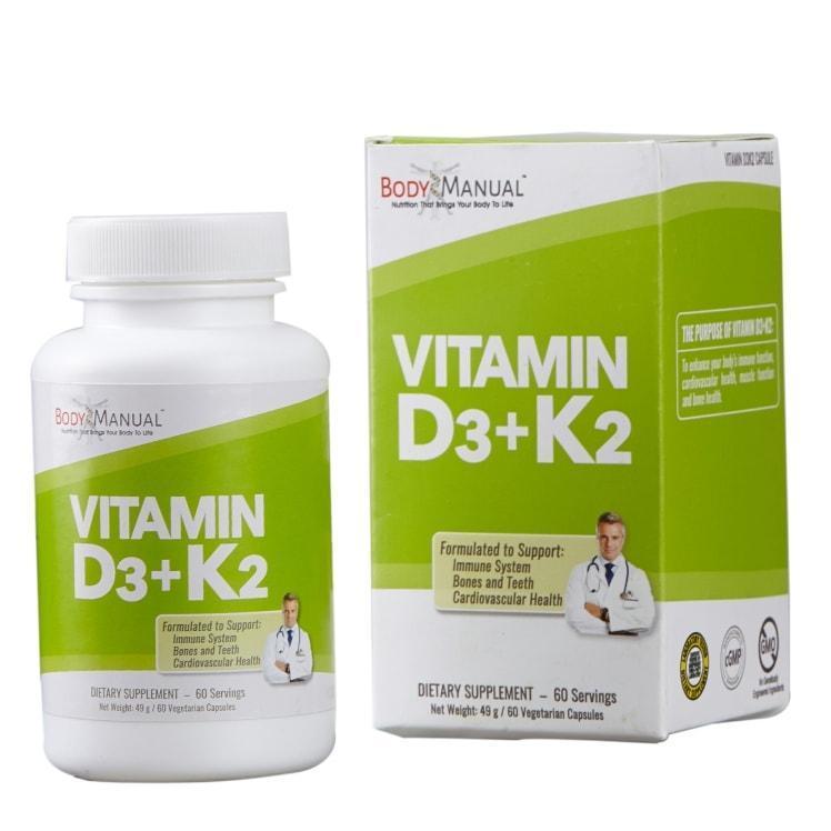 bodymanual Vitamin D3K2 - Capsules (2-Month Supply)